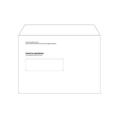 SGX PRIVATE & CONFIDENTIAL ENVELOPE WITH WINDOW (C5)