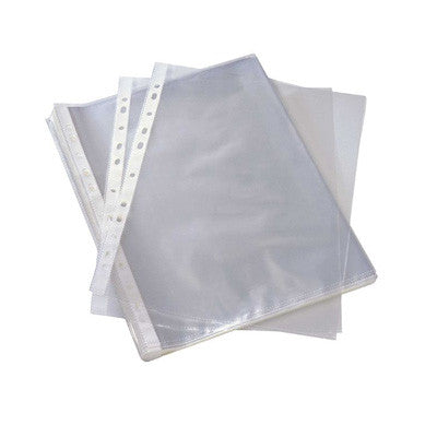 CLEAR FOLDER WITH PUNCH HOLE (U-SHAPED) - 10 PIECES